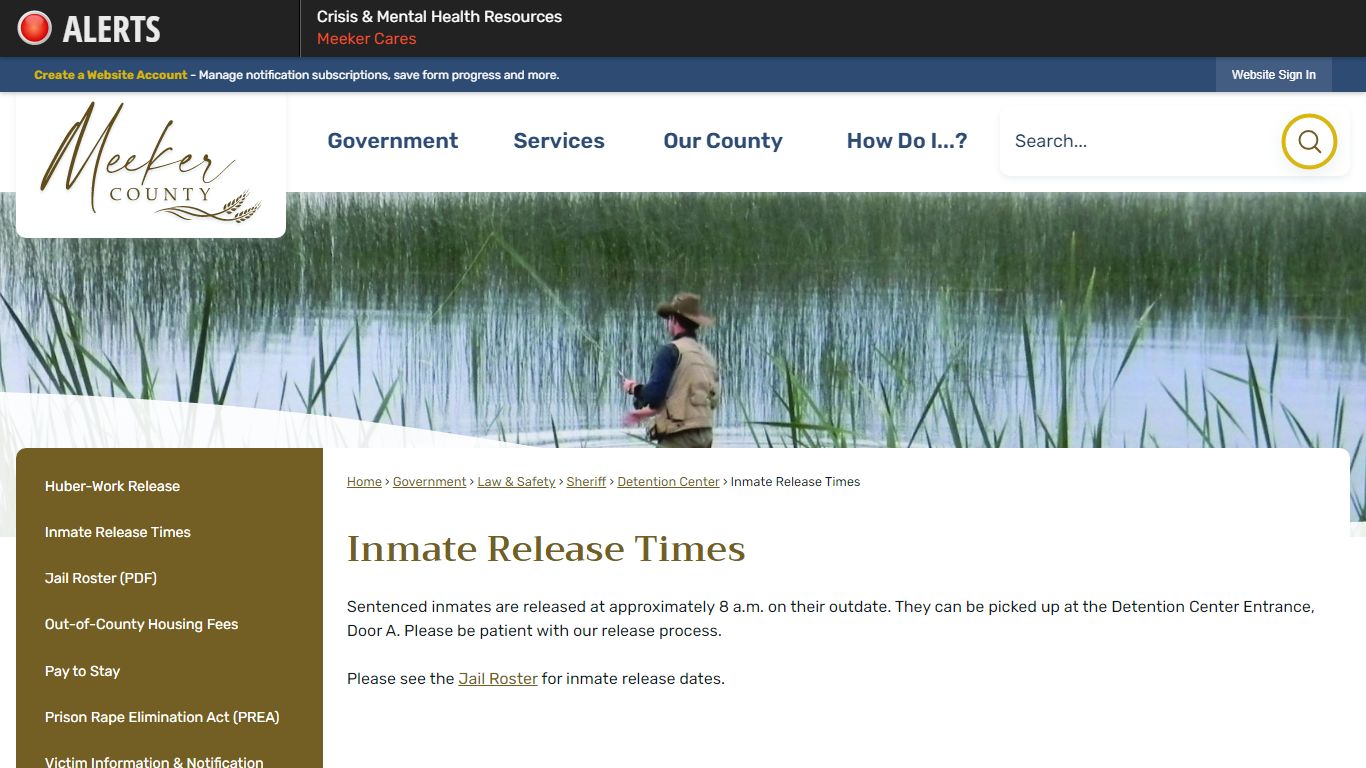 Inmate Release Times | Meeker County, MN - Official Website